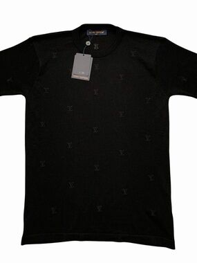 Louis Vuitton Black Monogram T-Shit Size Small